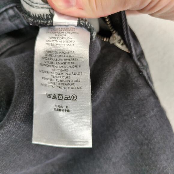 Pilcro Jeans The Demilune Boot Womens 28 Black Stretch Denim Anthropologie 28x29 - Picture 10 of 10